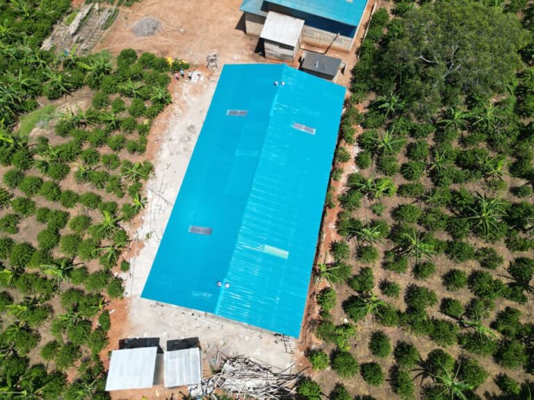 Birds Eye View Of Turquoise Roof Warehouse YHDR Builders Uganda Ltd - YHDR Builders Co. Limited